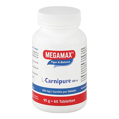MEGAMAX L-CARNIPURE 500 mg Vegan Ideal für das Figur-Training mit 500 mg Carnipure pro Portion