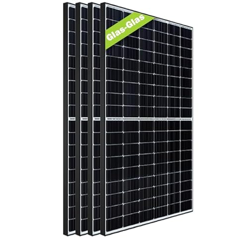 GreenSun Solar - PV Komplettset 1680W/1600W Balkonkraftwerk Photovoltaik Mit JA Solar® 4x420Wp Bifalzial Module und Hoymiles® 1600W Micro-Wechselrichter mit DTU, zusätzliche Kabel