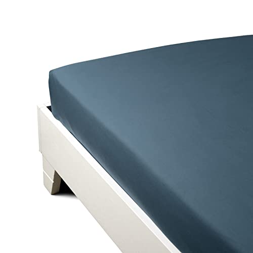 Caleffi - Perkal-Bettlaken für Doppelbett | Italienisches Design | Bequem für besseren Schlaf | Langlebig und sicher, Avio, Doppelbett, Perkal