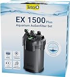 Tetra Aquarium Außenfilter EX 1500 Plus - leistungsstarker Filter für Aquarien bis 600 L, schafft kristallklares fischgerechtes Wasser