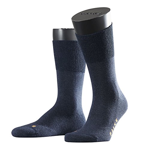 FALKE Unisex Socken Run, Baumwollmischung, 1 Paar, Blau (Navy Blue Melange 6490), Größe: 37-38