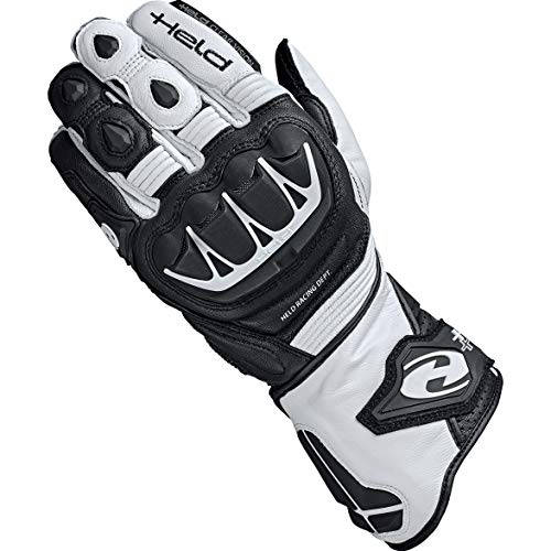 Held Motorradschutzhandschuhe, Motorradhandschuhe lang Evo-Thrux II Sport Handschuh schwarz/weiß 11, Herren, Sportler, Ganzjährig, Leder