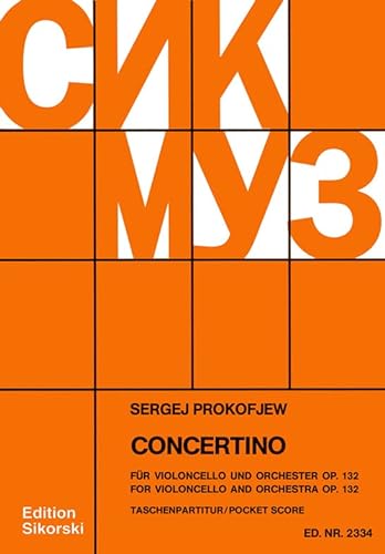 Sergei Prokofiev-Concertino Op.132-Cello and Orchestra-STUDYSCORE