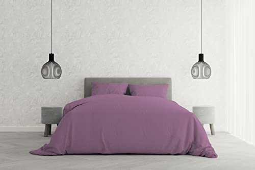Italian Bed Linen Elegant Bettbezug, Lila, Doppelte, 100% Mikrofaser