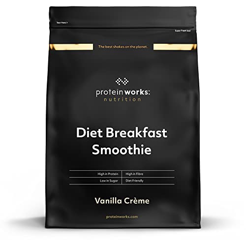 Diet-Breakfast-Smoothie | Vanillecreme | Frühstück für unterwegs | Proteinreich & zuckerarm | THE PROTEIN WORKS | 2kg
