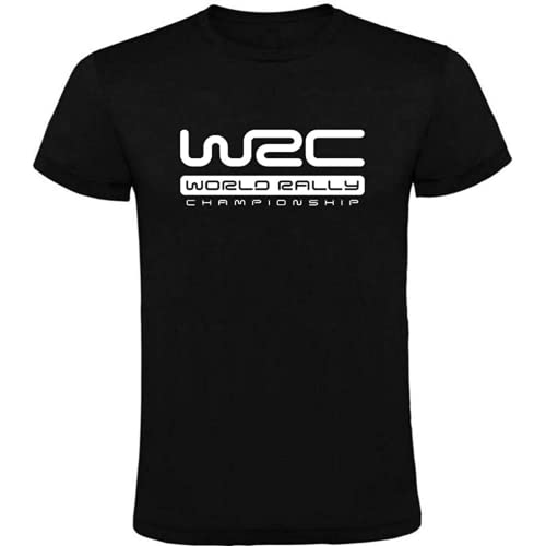 WENROU DIRENJIE Camiseta Negra WRC World Rally Championship Hombre S M L XL XXL 100% Algod贸n Black-S XL