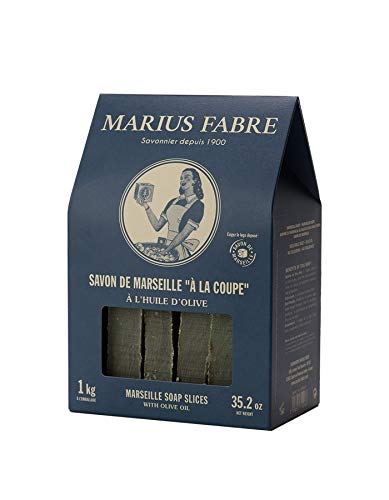 Marius Fabre Olive Soap Marseille Soap in Slices - 1 kg in Retro Box Unscented