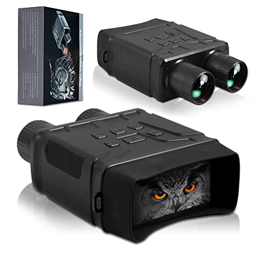 Nachtsichtgerät, R6 Digital Infrarot Nachtsicht Fernglas 300m Reichweite, 1080P Full HD Wildkamera Binokular für Jagd, Spotting, Überwachun