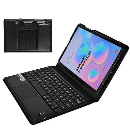 MQ für Galaxy Tab S6 10.5 - Bluetooth Tastatur Tasche mit Multifunktions-Touchpad für Samsung Galaxy Tab S6 10.5 | Tastatur Hülle für Galaxy Tab S6 10.5 LTE SM-T865 WiFi T860 | Tastatur Deutsch QWERTZ
