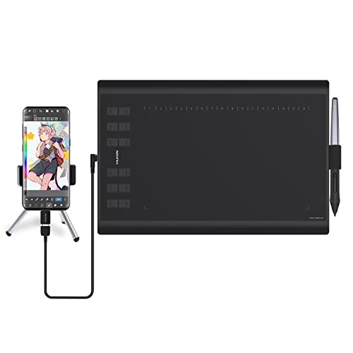 HUION Neu1060PLUS Grafiktablett Micro USB Zeichen Großformatige mit 8G SD Karte und Wiederaufladbarer Stift