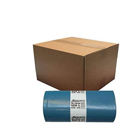 FETEX | Müllsäcke | LDPE 120L stark | ca. 75my | 700x1100mm | blau | 250 Stück