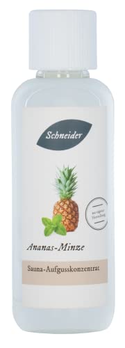Saunabedarf Schneider - Aufgusskonzentrat Ananas - Minze - fruchtig-frischer Saunaaufguss - 250ml Inhalt