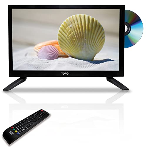 Xoro HTC 1949 V2 18.5" (47 cm) LCD Fernseher (HD Triple Tuner DVB-S2/T2/C, DVD, Mediaplayer, CI+,12V DC) Modell 2022 schwarz