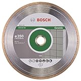 Bosch Accessories Bosch Professional 1x Diamanttrennscheibe Standard for Ceramic (für Stein, Keramik, Fliesen, Marmor, Ø 250 x 30+25,40 x 1,6 x 7 mm, Zubehör für Fliesenschneider)