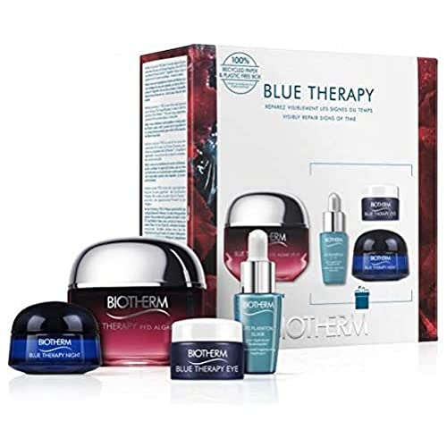 Blue Therapy Red Algae Uplift Set (Blue Therapy Night Lifting Cream,50ml+Life Plankton Elixir Regenerating Serum,7ml+Blue Therapy Night Anti-Falten-Creme,15ml+Blue Therapy Eye,5ml)
