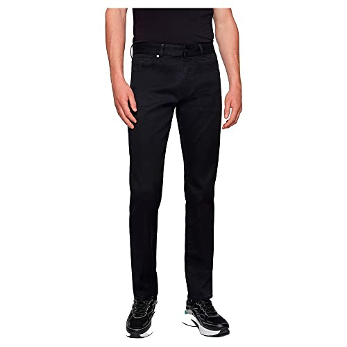 BOSS Herren Maine BC-C Straight Jeans, Schwarz (Black 002), 32W / 34L