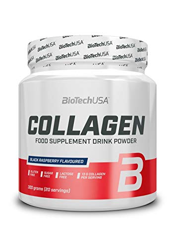 5 x Biotech USA Collagen, 300g Dose , Lemonade (5er Pack)