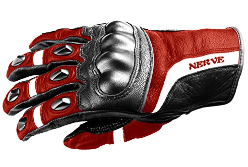 Nerve KQ12 Touring Handschuhe, Schwarz/Rot, 10