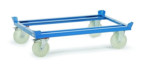 fetra Paletten-Fahrgestell, Tragkraft: 1.050 kg,blau RAL5007