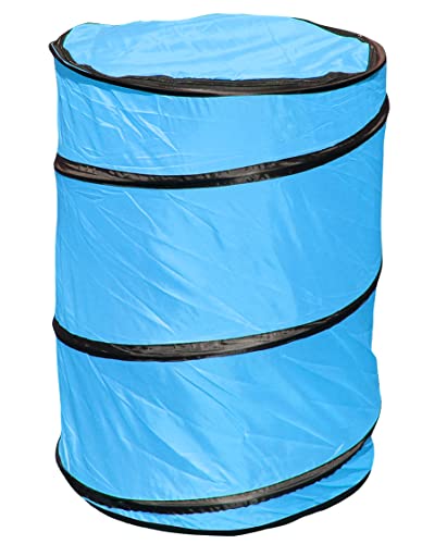 SPORTIKEL24 Hoopers-Tonne (Barrel) – ø 60 cm, Höhe 70 cm – in 3 Farben – für Hoopers-Hundesport (Tonne blau)