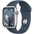 Watch Series 9 (41mm) GPS+4G Smartwatch Aluminium mit Sportarmband S/M silber/sturmblau