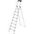 Hailo L80 ComfortLine 8040-807 Aluminium Stufen-Stehleiter inkl. Werkzeugablage Arbeitshöhe (max.):