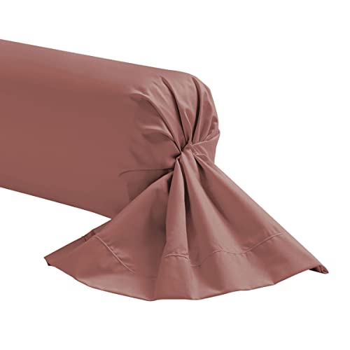 Essix Kissenbezug für Nackenrolle, Baumwollperkal, 43 x 230 cm, einfarbig
