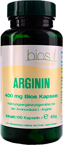 Bios Arginin 400 mg, 100 Kapseln, 1er Pack (1 x 49 g)