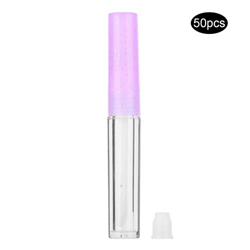 Eddwiin 50pcs 1.3ml Mini Lipgloss Tubes Lippenstift DIY Lipgloss Behälter Leere Flaschen Lila