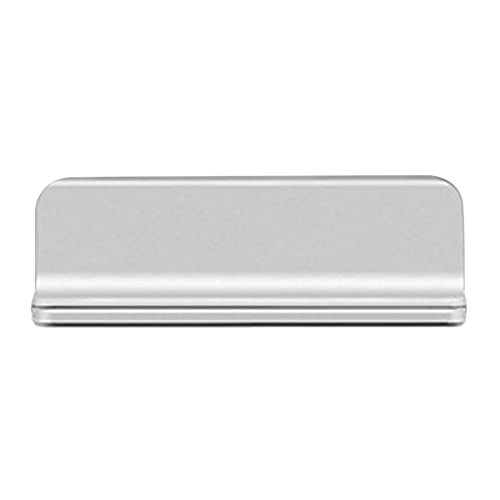 ERNZAT Xuanqingyi Store Vertikal Verstellbarer Laptop-Ständer, Aluminium, tragbare Notebook-Halterung, Basishalter, kompatibel mit MacBook, kompatibel mit Pro Air, Zubehör 2020 (Color : Silver A)