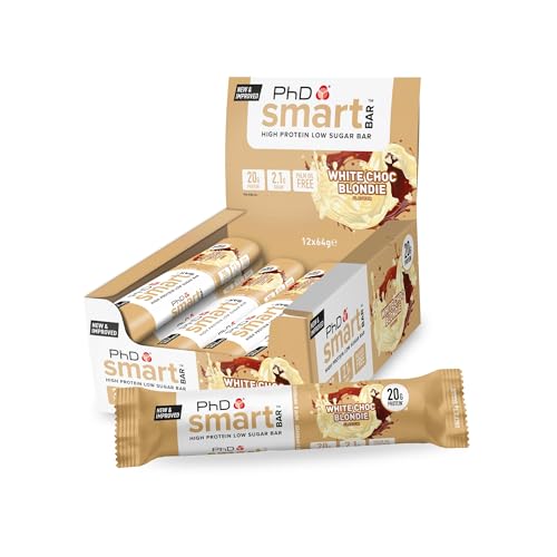 PHD Smart Bar White Chocolate Blondie, 12 bars x 64 g