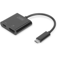 DIGITUS USB 3.1 Typ-C zu HDMI Grafikadapter USB-C PD schwarz DA-70856