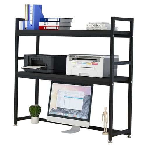 RedAeL Mehrzweck-Desktop-Bücherregal mit verstellbaren Display-Regalen - Kompaktes und vielseitiges Büroregal