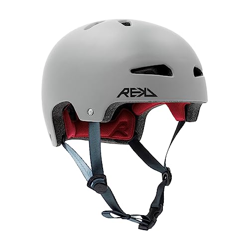 REKD Ultralite In-Mold Helmet Skateboard-Helm, Unisex, Erwachsene, Grau (Grau), 57-59 cm