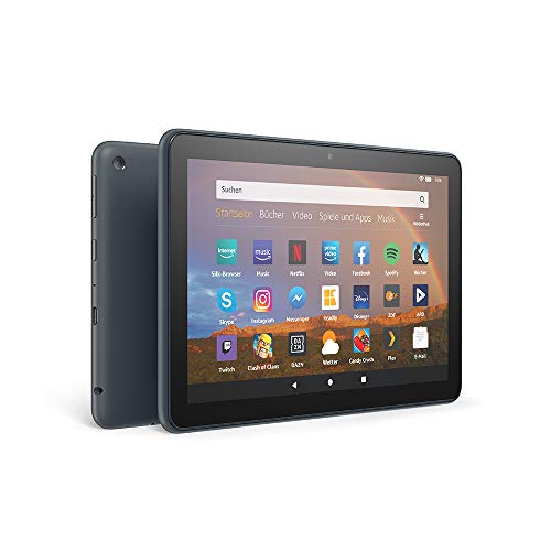 Fire HD 8 Plus-Tablet, 8-Zoll-HD-Display, 64 GB, Schiefergrau mit Spezialangeboten; unser bestes 8-Zoll-Tablet für Unterhaltung unterwegs, Zertifiziert und generalüberholt