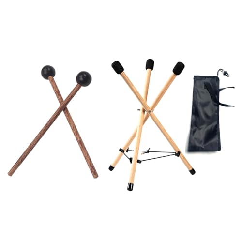 carrub Schlagzeugständer Handpan-Ständer Massivholz-Snare-Ständer Massivholz-Snare-Ständer Wie Abgebildet für 10 Bis 15-Perkussionsinstrument