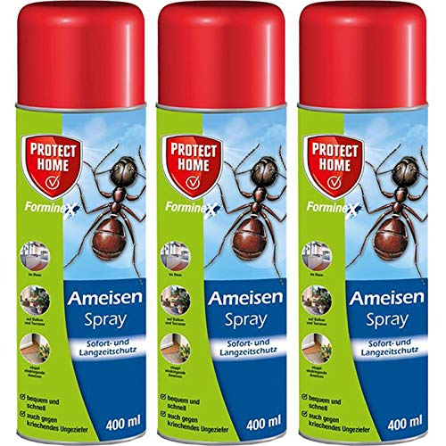 PROTECT HOME 3 x 400 ml Forminex Ameisenspray Ameisenmittel