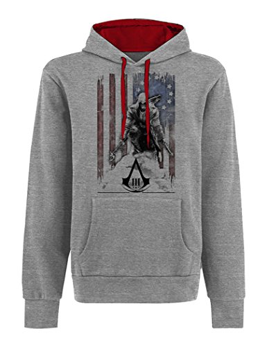 Assassins Creed 3 Hoodie -XL- Flag/Connor