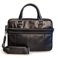 bag 13" Leder Laptoptasche schwarz