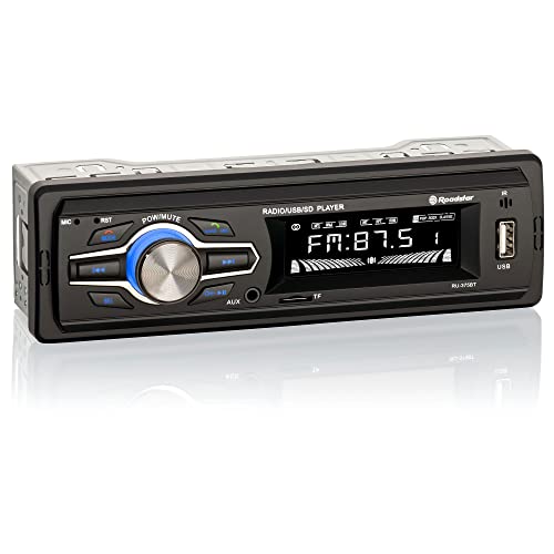 Roadstar RU-375BT Digitales Autoradio AM/FM, Bluetooth-Freisprecheinrichtung, Stereo-Autoradio, USB-Anschluss, TF-Kartenleser, MP3-Player, LCD-Bildschirm, Fernbedienung