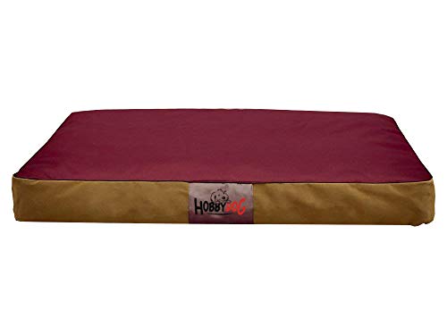 HobbyDog Hundesofa Tierbett, L 90 x 70 x 12 cm, Weinrot