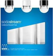 SodaStream 2260525 Wasserflasche, Kunstoff, multi, 3er Pack (3x1 Liter), 464