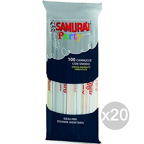 Samurai sp-715084-kit Trinkhalme, Papier, mehrfarbig