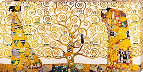 1art1 Gustav Klimt - Der Stoclet Fries, 1905-1911 Poster Leinwandbild Auf Keilrahmen 80 x 40 cm