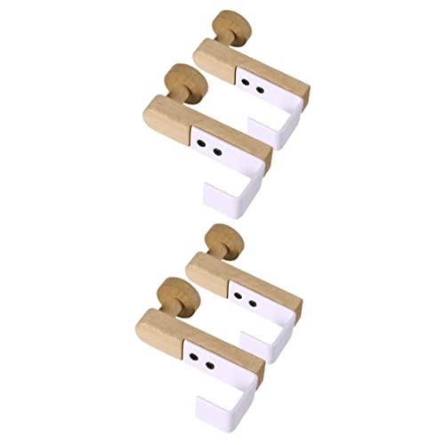 YHJZSM Handtuchhalter über der Tür, 4 Stück, Clip-Kleiderhaken, Türhaken, japanischer Stil, Eisen-Schal-Aufhänger (wie abgebildet x 2 Stück, 7,5 x 6,5 cm x 2 Stück)
