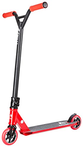 Chilli Pro Scooter 5000 Rot | Hochwertiger Stunt-Scooter für Einsteiger & Profis | Robuster Roller, drehbarer Lenker ideal für Tricks geeignet | 84cm Gesamthöhe für Kinder & Jugendliche