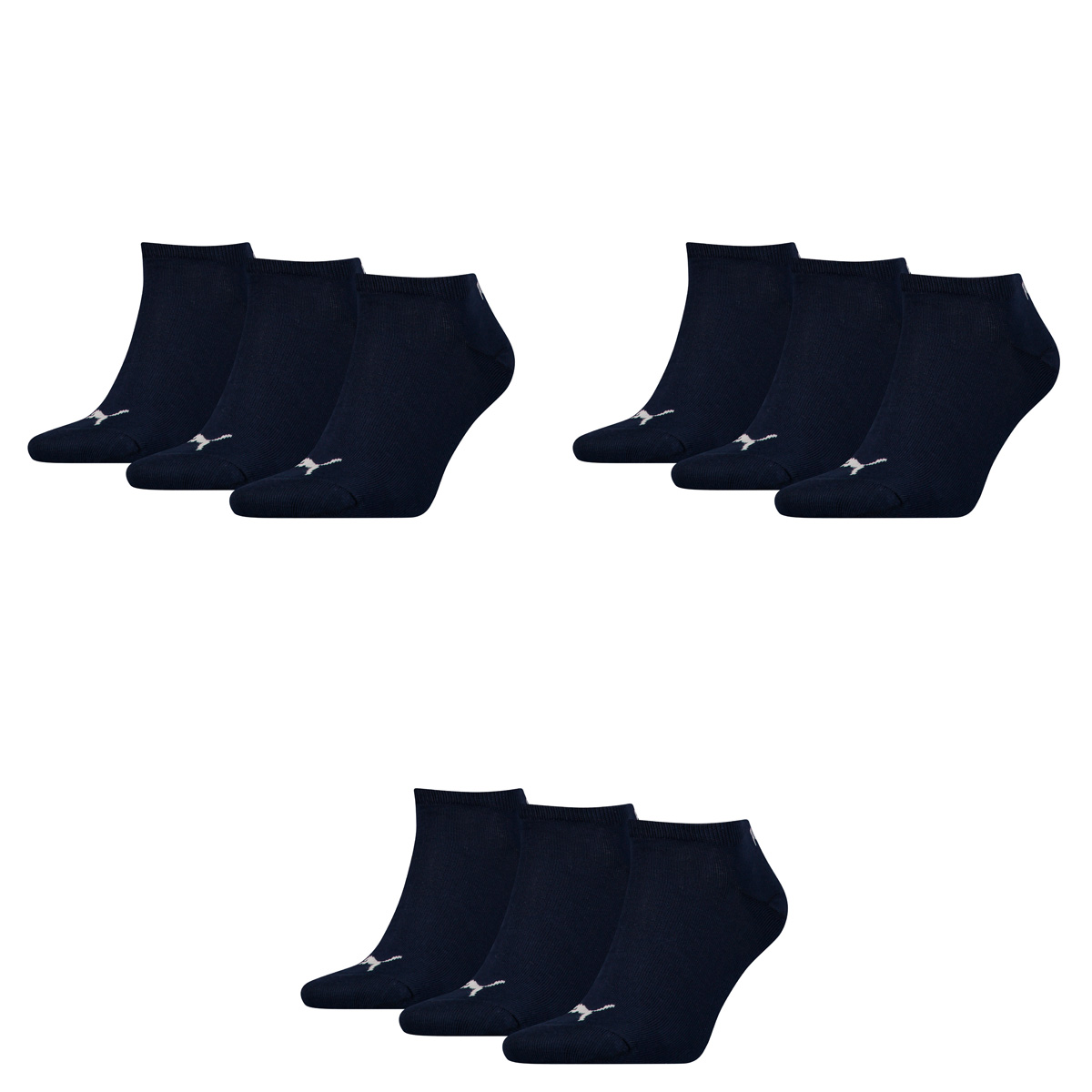 PUMA Herren UNISEX SNEAKER PLAIN 3P Socken, navy, 47-49 (3er Pack)