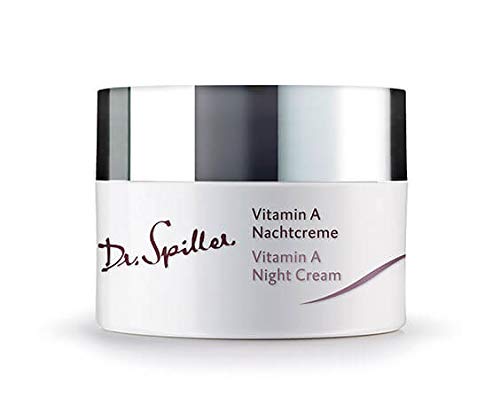 Dr. Spiller - Vitamin A Nachtcreme | Für anspruchsvolle und regenerationsbedürftige Haut | Wirkt intensiv glättend | Mit Sonnenblumenkern- und Jojobaöl