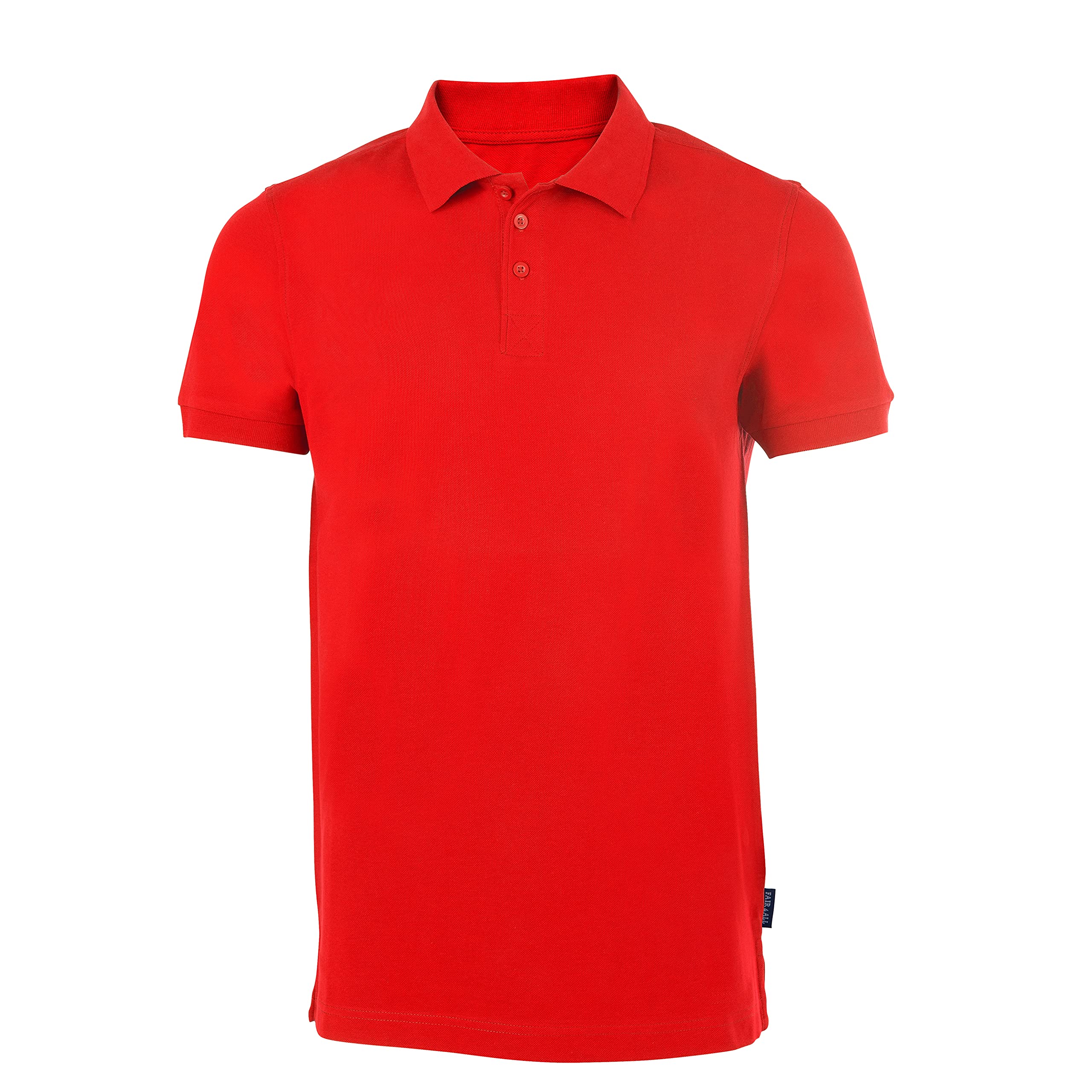 HRM Herren Heavy Stretch Polo, rot, Gr. M I Premium Polo Shirt Herren aus 95% Baumwolle & 5% Elasthan I Basic Polohemd bis 40°C waschbar I Hochwertige & nachhaltige Herren-Kleidung I Workwear