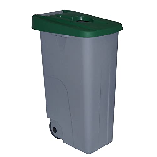 Famesa DEN008 Recyclingbehälter, 85 l, offen, Grün, 420 x 570 x 760 mm